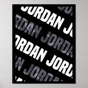 Diagonal Jordan Pattern Design Geschenk Gray Camou Poster