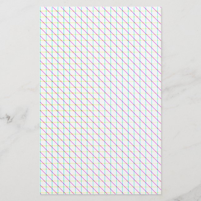 Diagonal Lines Briefpapier (Vorderseite)