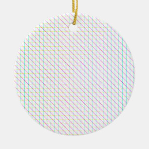 Diagonal Lines Keramik Ornament