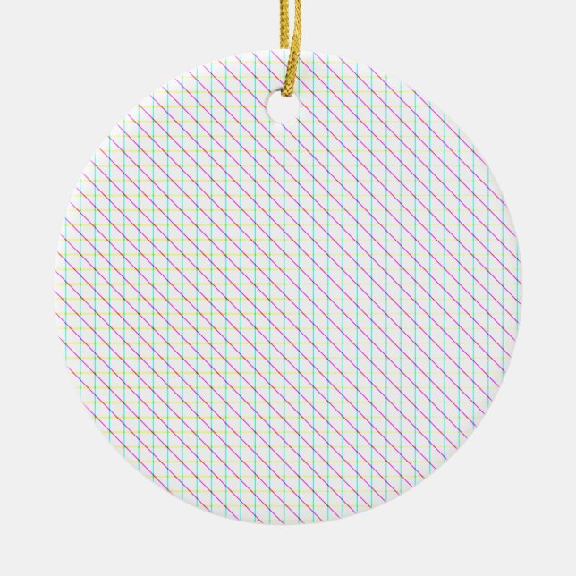 Diagonal Lines Keramik Ornament (Vorne)