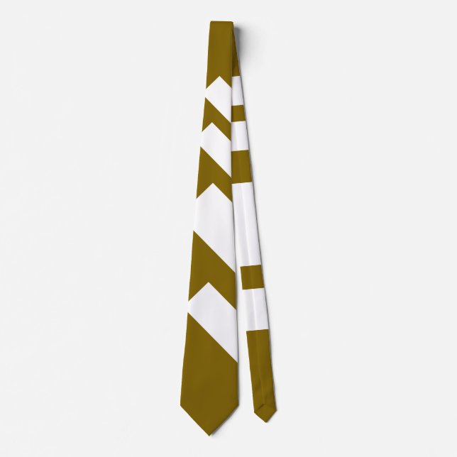 Diagonal Med Brown Krawatte (Vorderseite)
