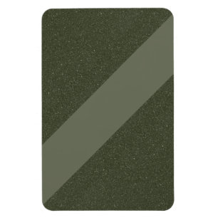 Diagonal Moss Green Modern Magnet - individuell an