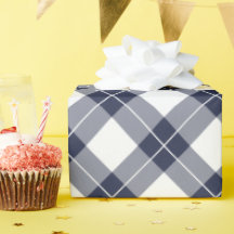 Diagonal Navy Blau und Weiß Kariertes Muster