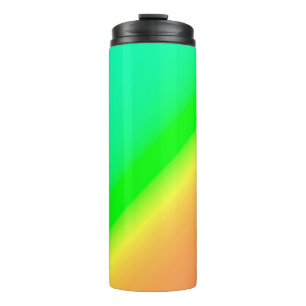 Diagonal Ombre Green Thermosbecher