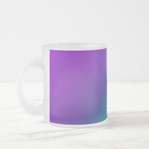 Diagonal Ombre Lila Green Mattglastasse