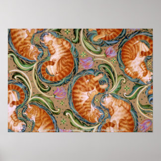 Diagonal Paidlsy, von Darlene P. Coltrain Poster