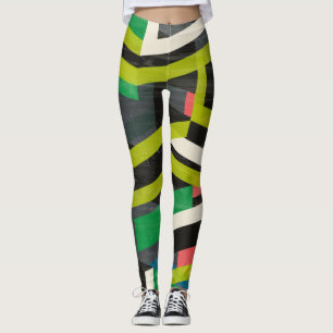 Diagonal-Slipstream-Muster Leggings