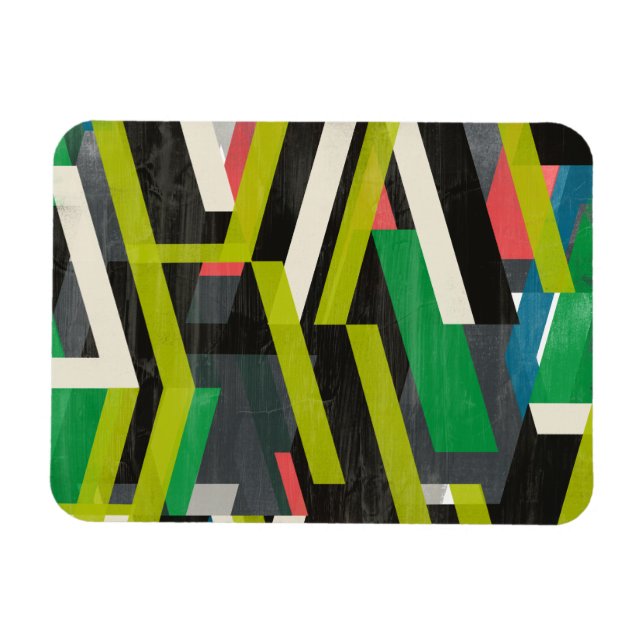 Diagonal-Slipstream-Muster Magnet (Horizontal)