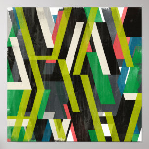 Diagonal-Slipstream-Muster Poster