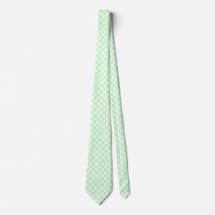 Diagonal Spots - Ghost Green auf der weißen Krawat Krawatte