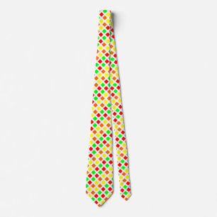 Diagonal Squares - Spectrum 02 Neck Tie Krawatte
