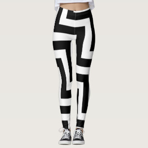 Diagonal Zickzack Leggings