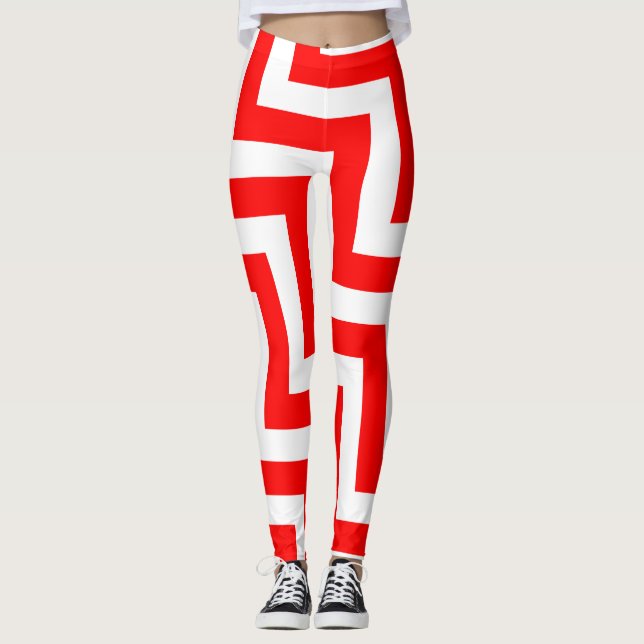Diagonal Zickzack Leggings (Vorderseite)