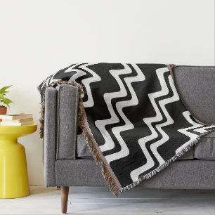 Diagonal Zig Zag Muster für zwei farbige Linien Decke