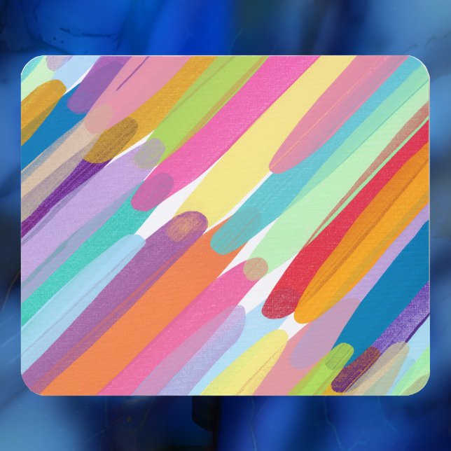 Diagonale Farbstriche, Abstrakte Malerei Mousepad (Von Creator hochgeladen)