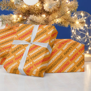 Diagonale Frohes Erntedankfest-Geschenkpapier Geschenkpapier