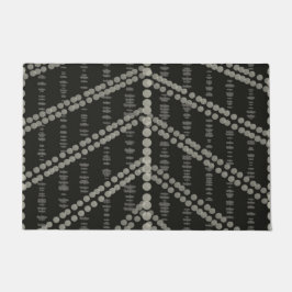 Diagonale Horizontale Vertikale Graue Gepunktete P Fußmatte