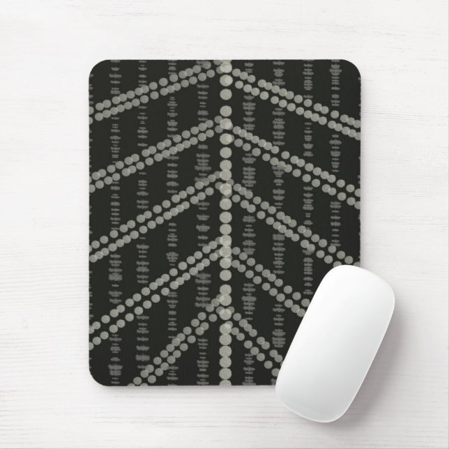 Diagonale Horizontale Vertikale Graue Gepunktete P Mousepad (Mit Mouse)