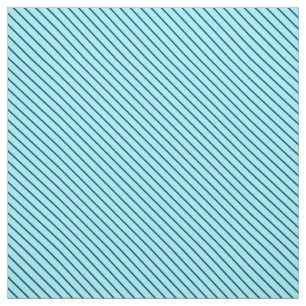 Diagonale Nadelstreifen - Aqua und Marine Stoff
