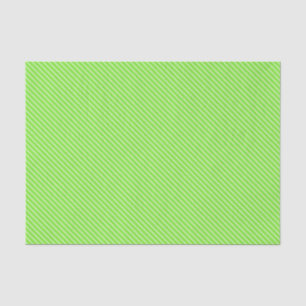 Diagonale Pinstreifen - Kalkgrün und Weiß Seidenpapier