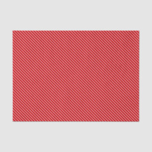 Diagonale Pinstreifen - tiefrot und weiß Seidenpapier