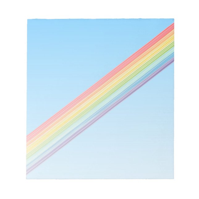 Diagonale Regenbogenstreifen Notizblock (Vorderseite)