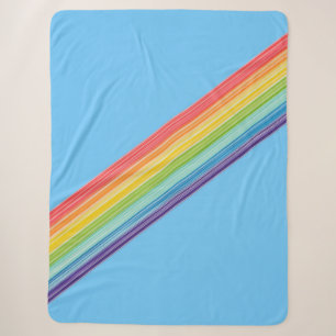 Diagonale Regenbogenstreifen Sherpadecke