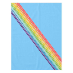 Diagonale Regenbogenstreifen Tischdecke