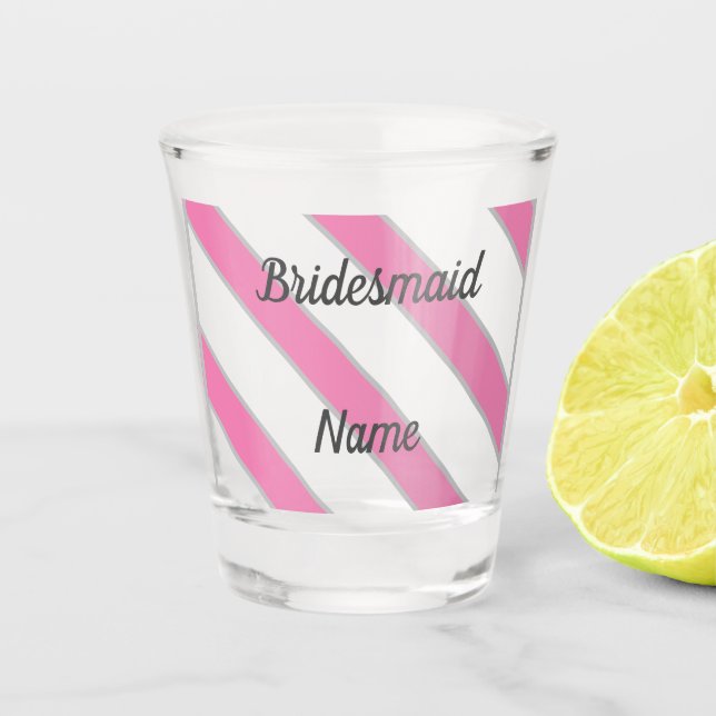 Diagonale Scheiben Schnapsglas (Vorderseite)