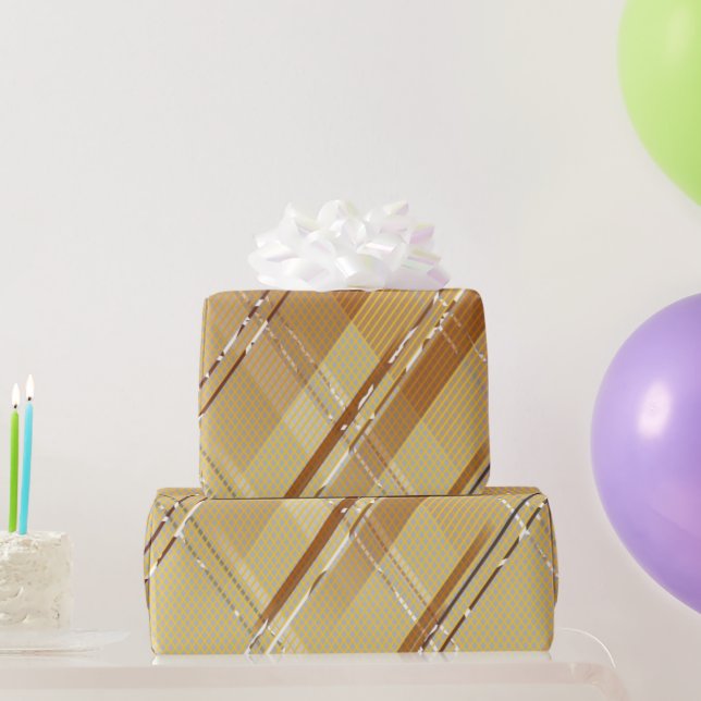 Diagonale Streifen im Hintergrund 3 Geschenkpapier (Partygeschenke)