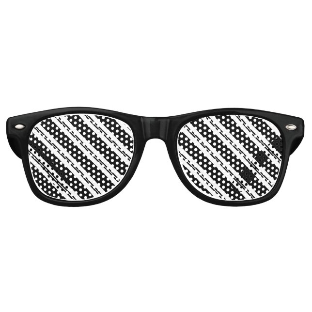 Diagonale Streifen Partybrille (Vorderseite)