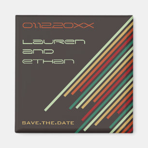 Diagonale Stripes   03 * Tutti Frutti   retten Magnet