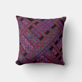 Diagonale Violette Aurora-Wurfkissen Kissen