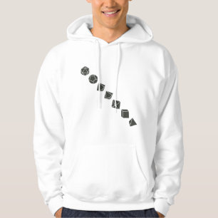 Diagonale Würfel (dunkel) Hoodie