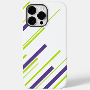Diagonalen in Kalkgrün und Lila Case-Mate iPhone 14 Pro Max Hülle