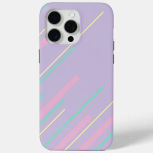 Diagonalen - Pastellrosa, Gelb, Lila und Grün Case-Mate iPhone Hülle