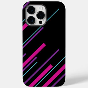 Diagonalen - rosa, Lila, blau und schwarz Case-Mate iPhone 14 Pro Max Hülle