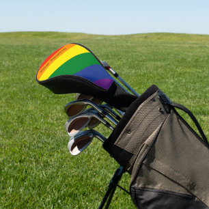 Diagonaler Regenbogen Stripter Individuelle Name Golf Headcover