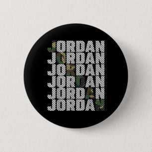 Diagonales Jordan-Tarnmuster grüne Tarnung Button