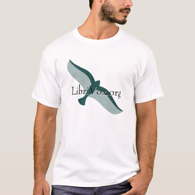 Diagonales LibriVox T-Shirt (Vorderseite)