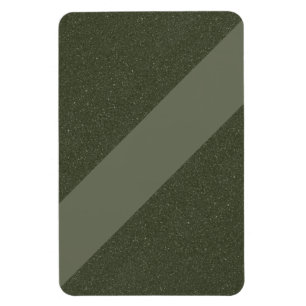 Diagonales Moosgrün Modern Magnet – Anpassbar