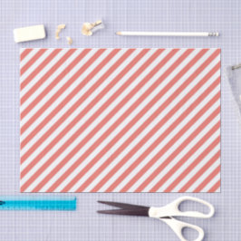 Diagonales Muster aus rosa und weißen Streifen Seidenpapier