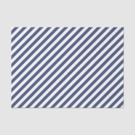 Diagonales Muster mit navyblauen und weißen Streif Seidenpapier