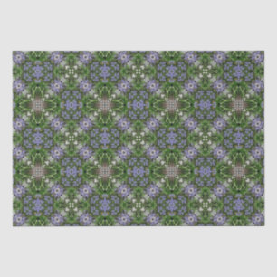 Diagonales quadratisches Blumenmuster Seidenpapier