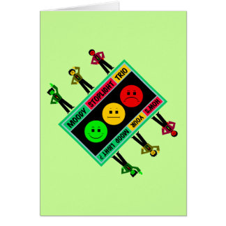 Diagonales schwermütiges Stoplight-Trio-Logo mit