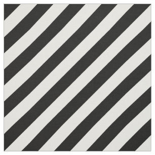 Diagonales Streifen-Schwarzweiss-Muster Stoff