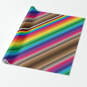Diagonalfarben Geschenkpapier