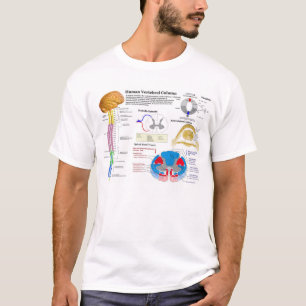 Diagramm der menschlichen vertebralen Spalte T-Shirt