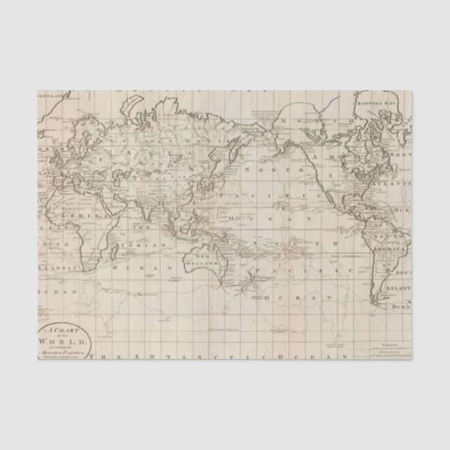 Diagramm der Welt Seidenpapier (Vorderseite)
