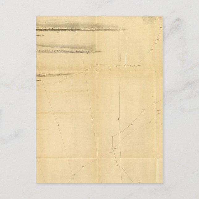 Diagramm des antarktischen Kontinents Postkarte (Vorderseite)